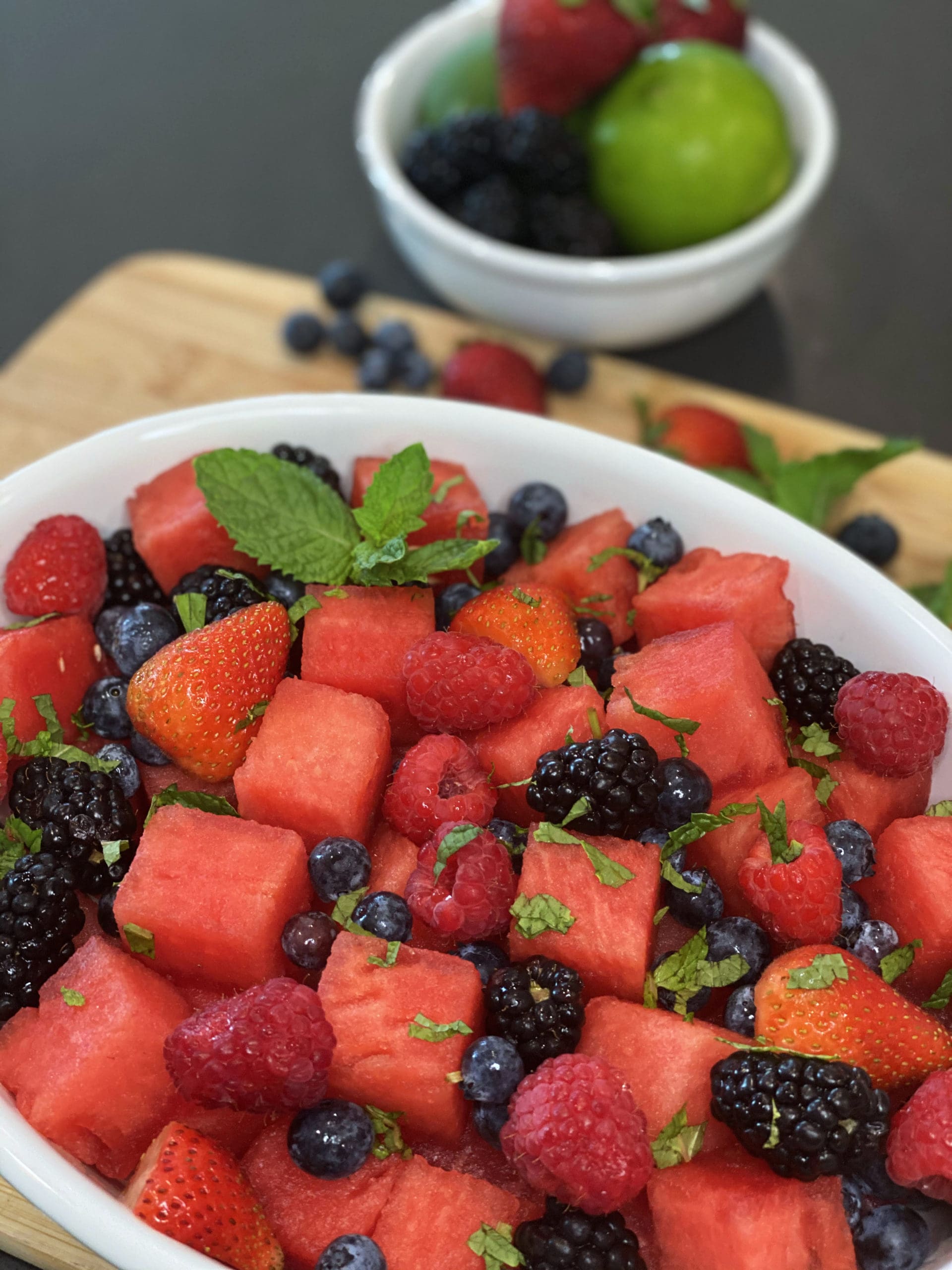 Mojita Fruit Salad lowcountry recipes dallas summer recipes