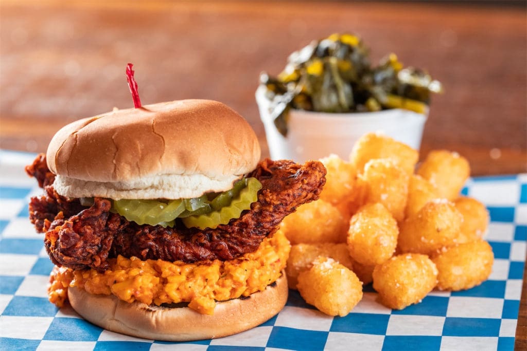 The Mother Clucker is a signature sandwich on the Palmer's menu. (Photo by Kathy Tran)