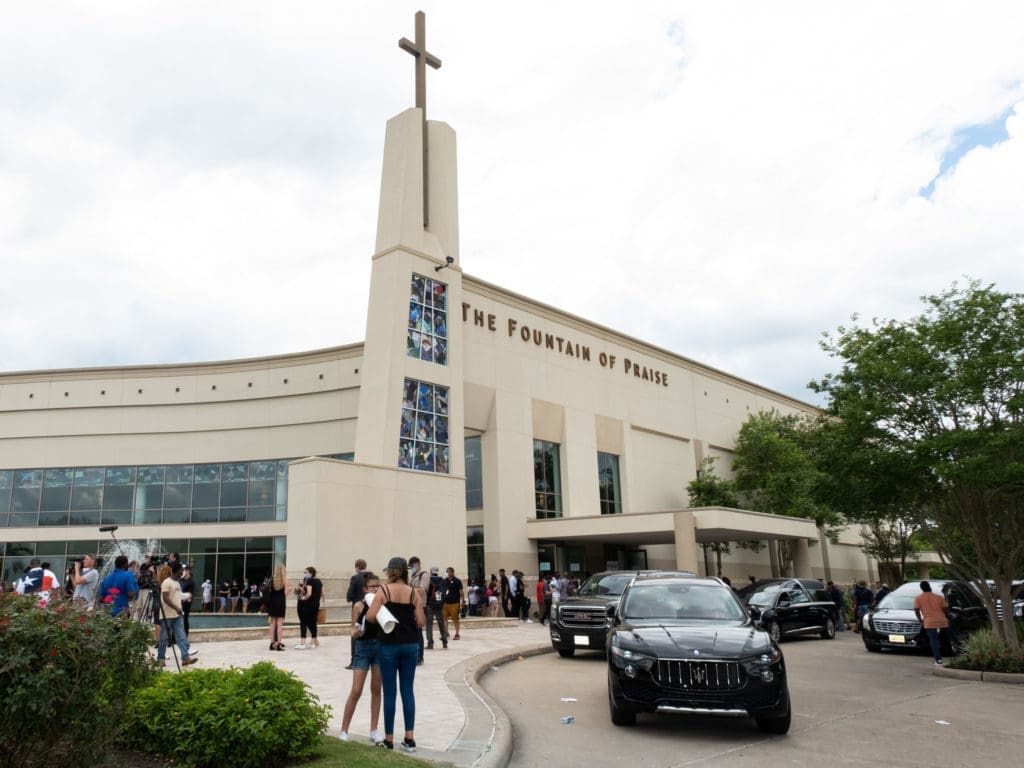 Thousands and thousands of Houstonians gathered to remember George Floyd as his body laid in state at The Fountain of Praise church. (Photo by F. Carter Smith)