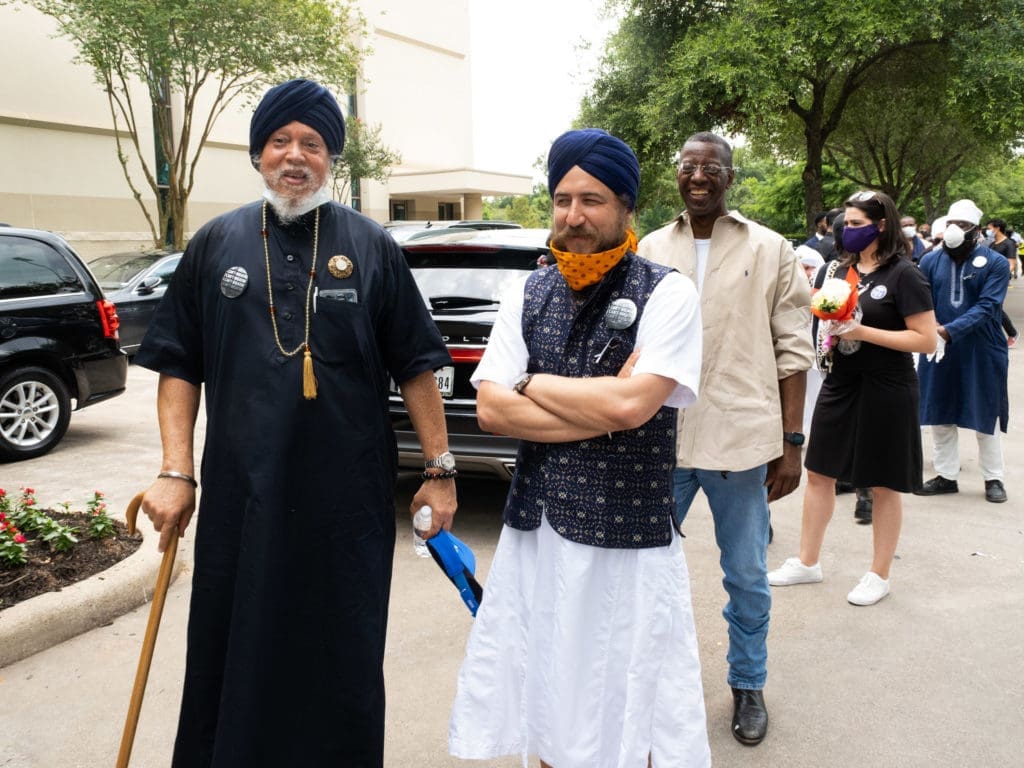 Thousands and thousands of Houstonians gathered to remember George Floyd as his body laid in state at The Fountain of Praise church. (Photo by F. Carter Smith)