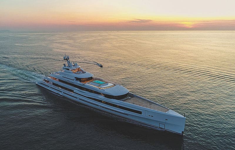 The 3,900 GT Lana super yacht takes getting away from it all to a new level. (Imperial photo)