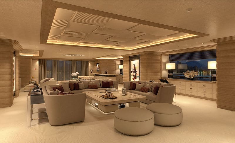 The 3,900 GT Lana super yacht is all about plush surroundings. (Imperial photo)
