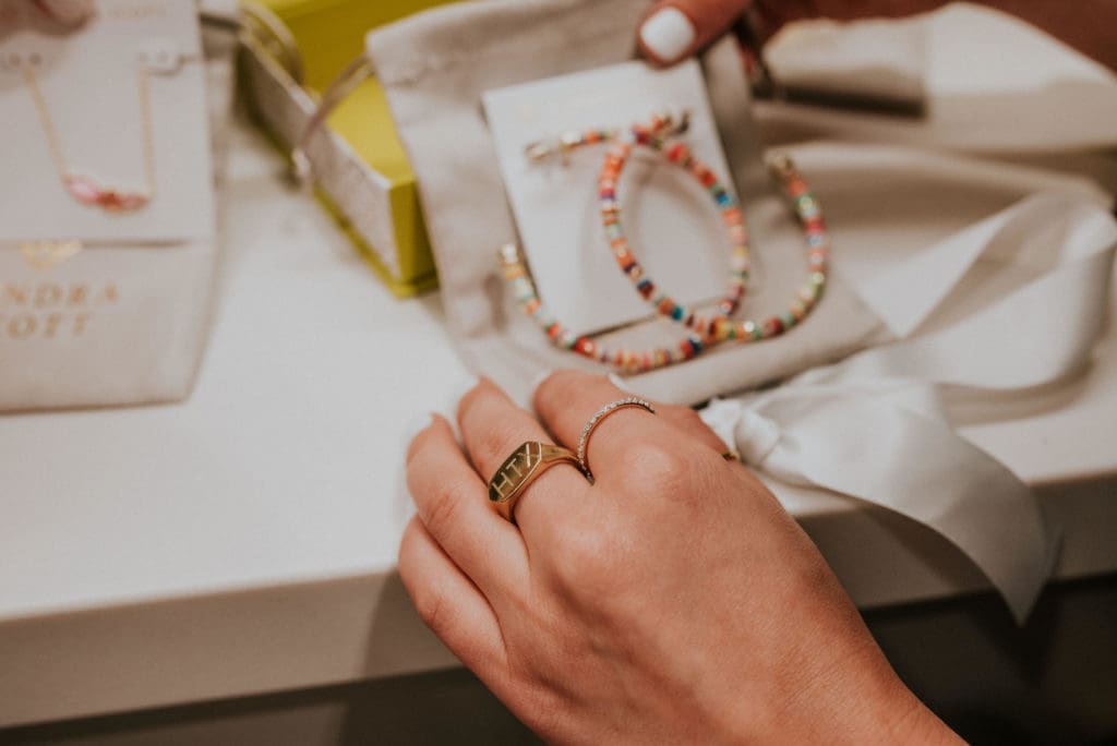 Monogramming Kendra Scott pieces takes just minutes.