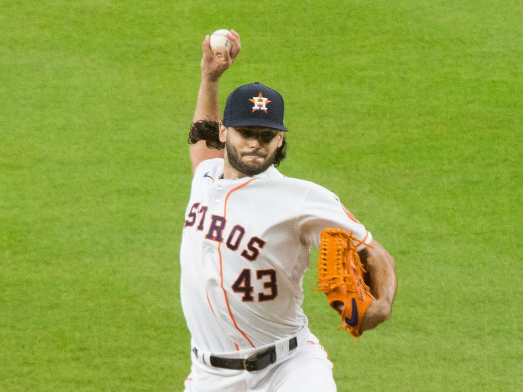 Lance McCullers Jr.'s hair is flowing and fabulous. But it's his arm that the Houston Astros are counting on. And his grit. (Photo by F. Carter Smith)