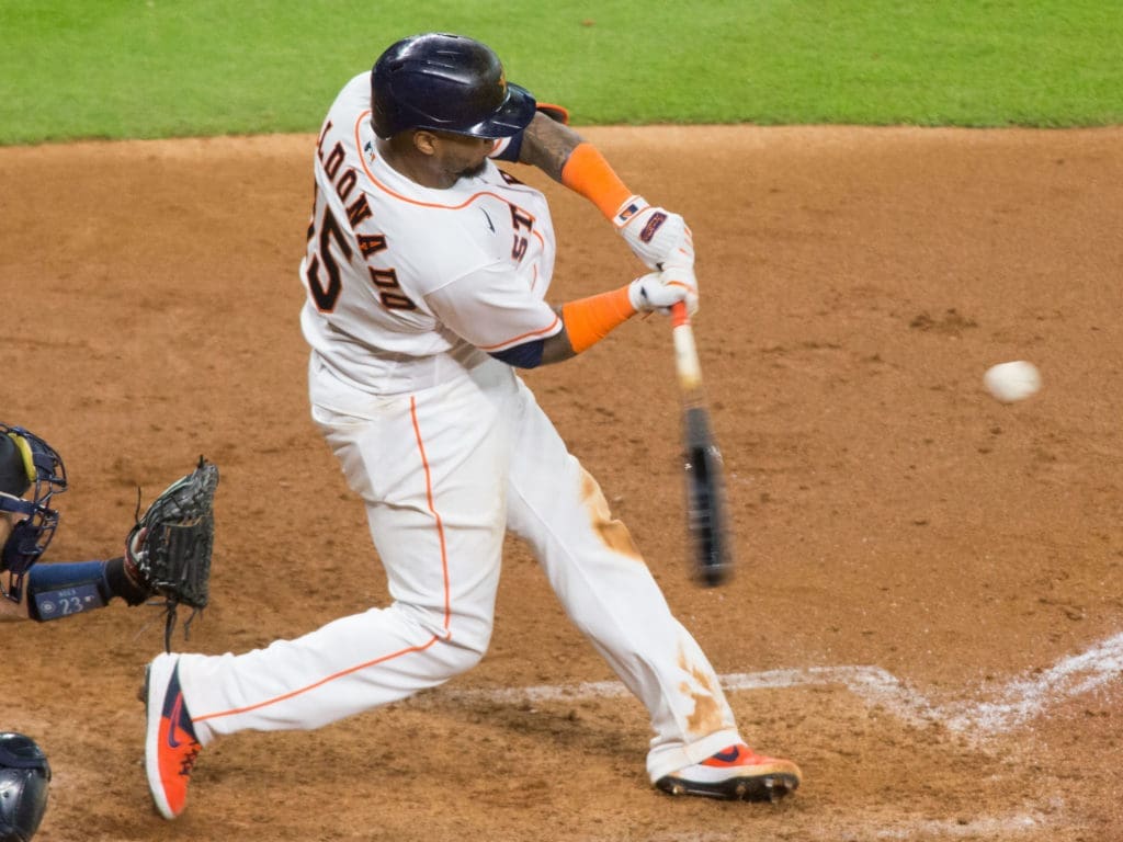 Astros catcher Martin Maldonado has come out of gate, swinging. (Photo by F. Carter Smith)