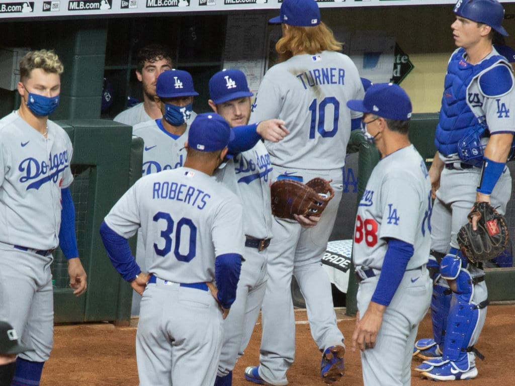 The Dodgers enjoyed their return to Minute Maid Park. But they still do not have a World Series trophy this century. (Photo by F. Carter Smith)