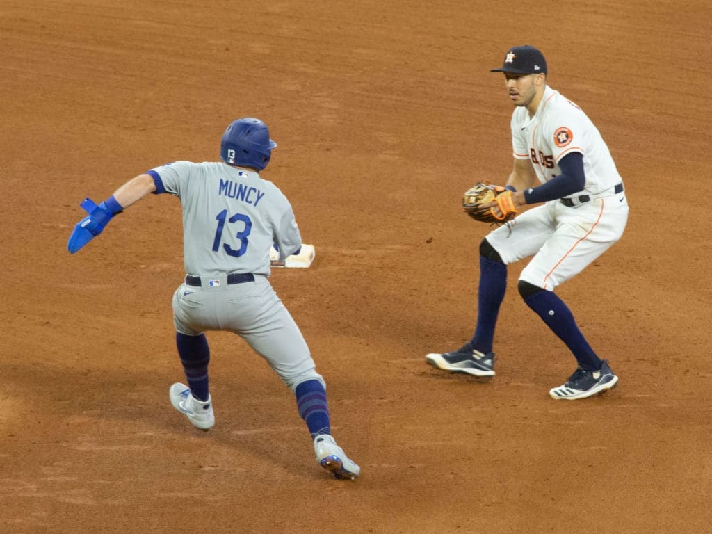 Carlos Correa's defense speaks for itself as well. (Photo by F. Carter Smith)