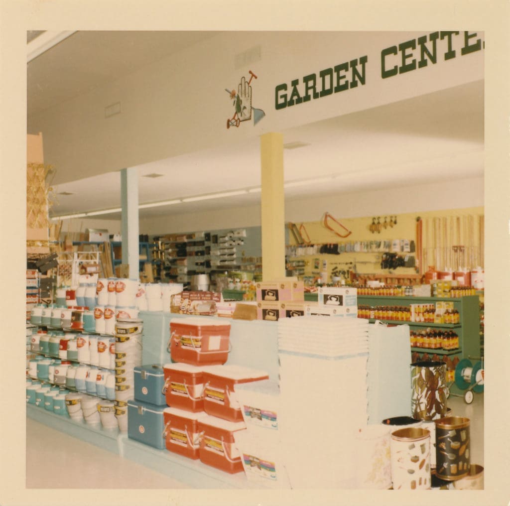 The Garden Center at Bering's, circa 1960s (Photo courtesy the Bering's Archive) 