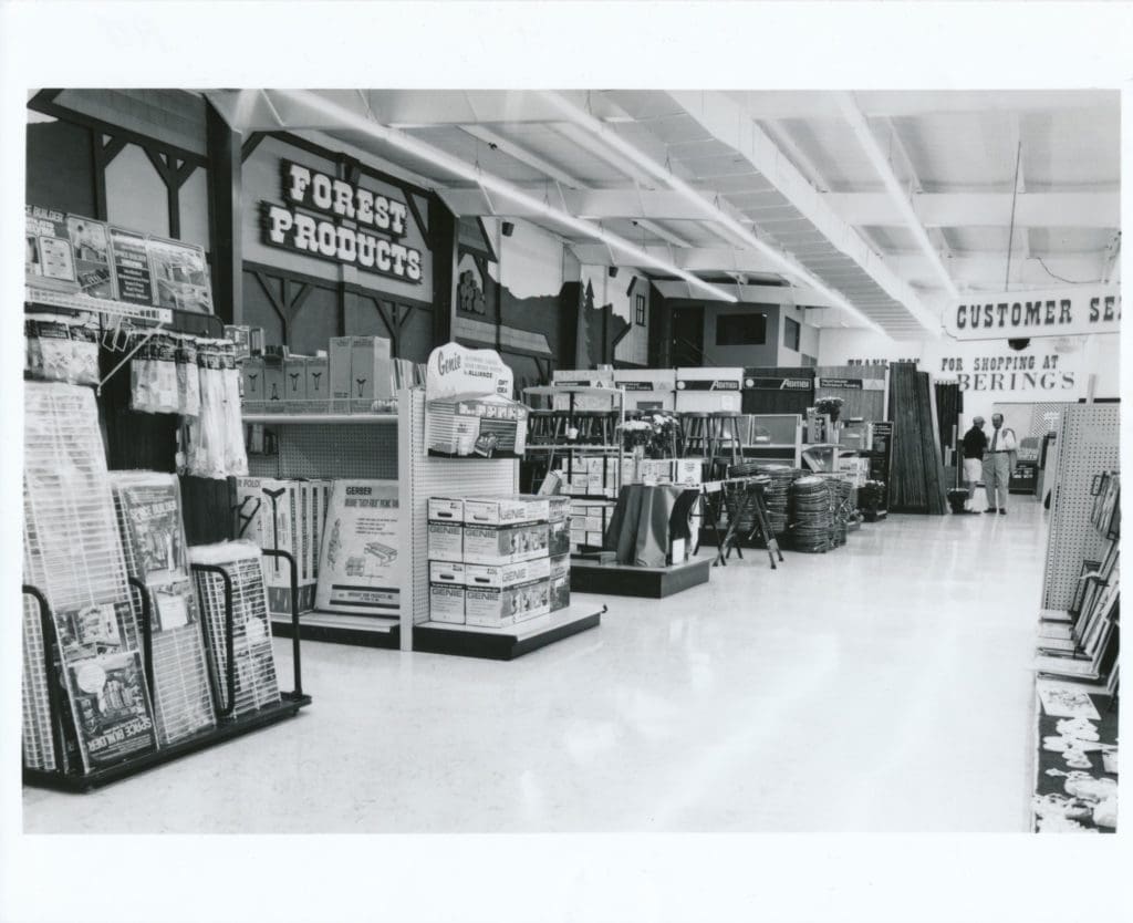 Bering's "Forest Products," store shot, circa 1970s (Photo courtesy the Bering's Archive) 