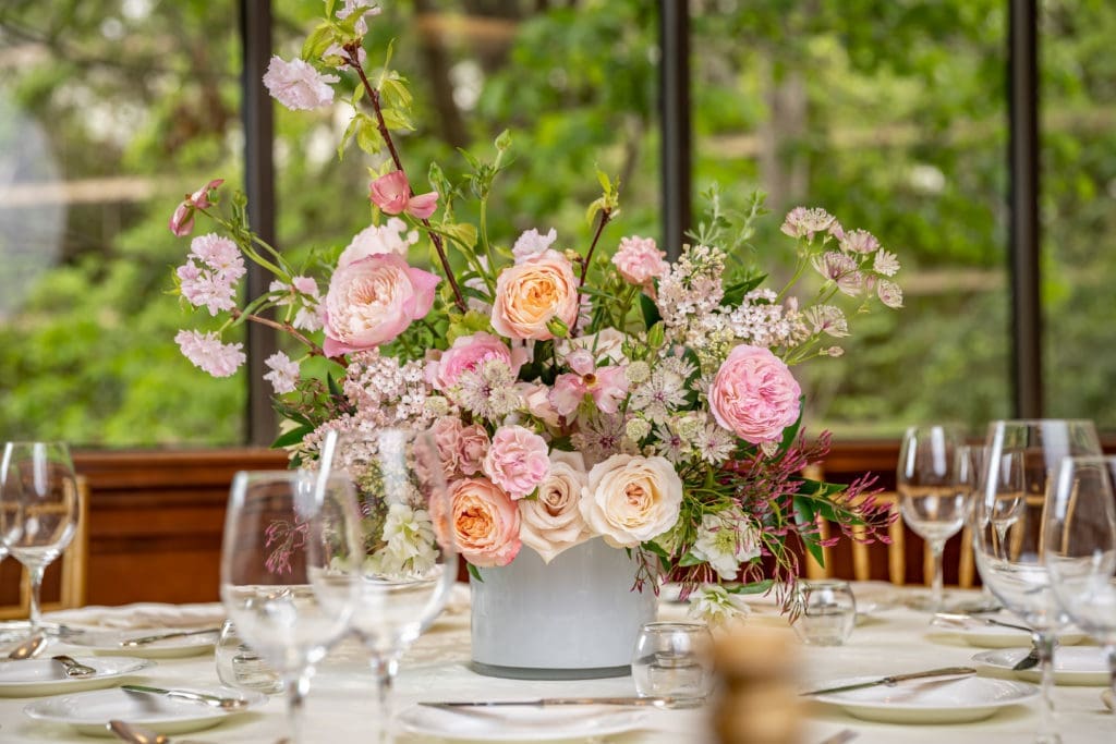Floral arrangements by Wendy Du of Sage 'n' Bloom, the in-house florist at The Houstonian (Courtesy photo)