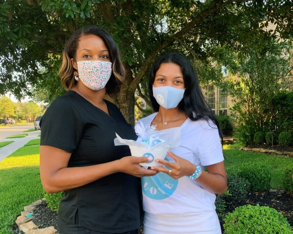 Gia with Physical Therapist Jessica Evans