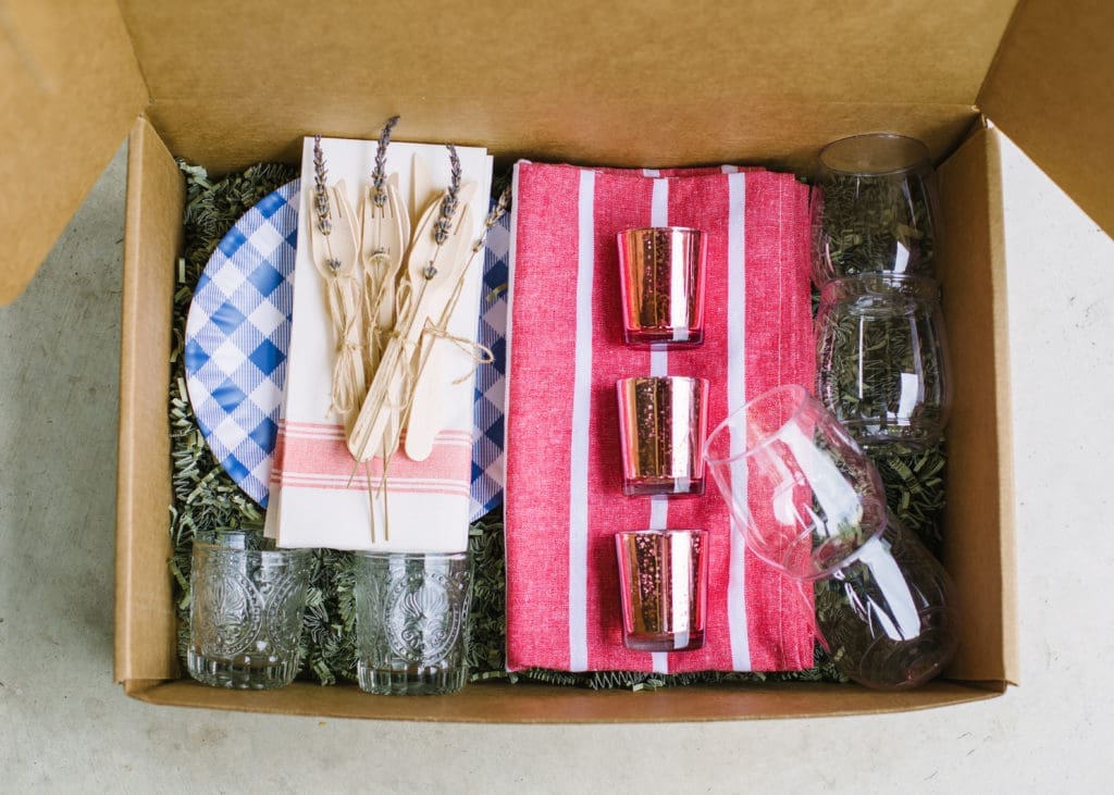 The Le BBQ box from Casamia gives your All-American backyard bash stylish flare. (Le BBQ Box $75)