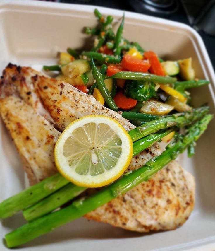 Grab-and-go meals like this chicken dish keep Lettuce Cook thriving. 