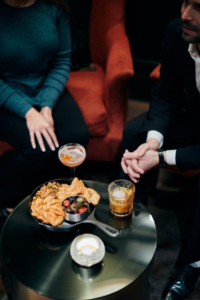 Romantic nights begin at La Reserve Whiskey Bar.