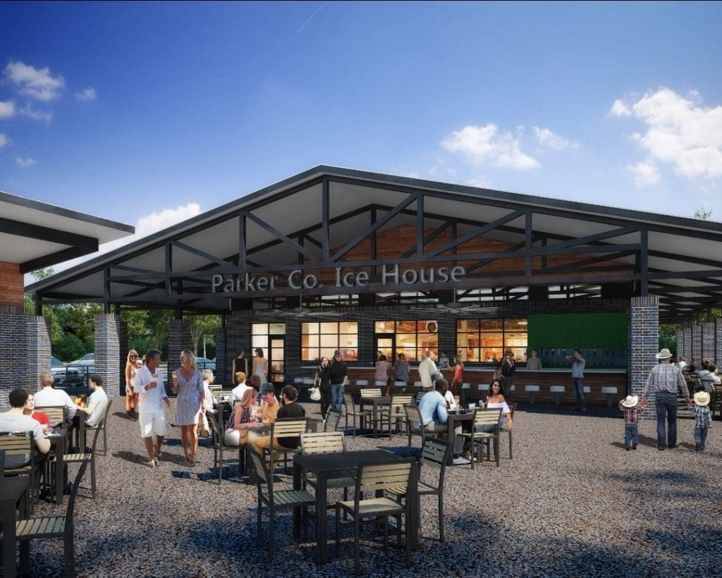 Parker Co. Ice House - rendering by Urban Bobcat Architects.