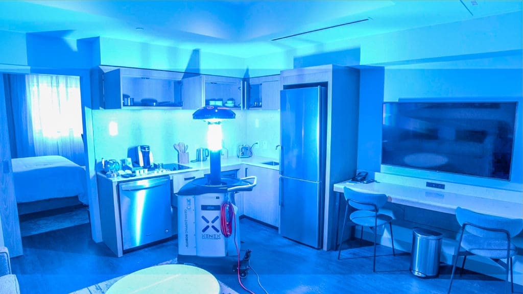 Germ-Zapping Robots Give This Houston Hotel a High-Tech Coronavirus Fighting Army