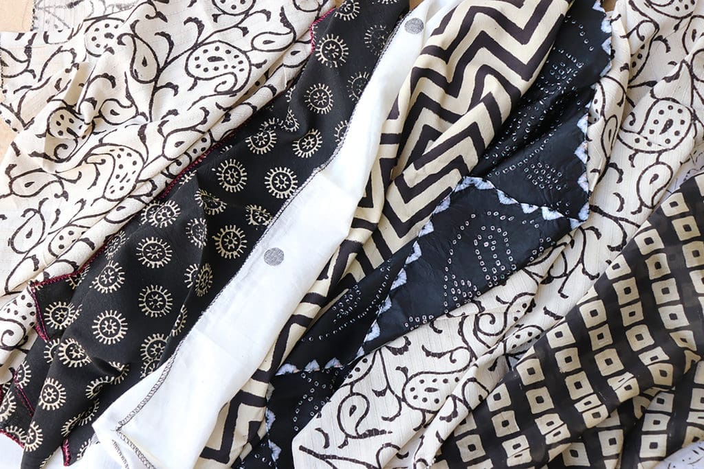 Anita Jaisinghani's Queen Scarves come in a variety of patters. (Courtesy photo)