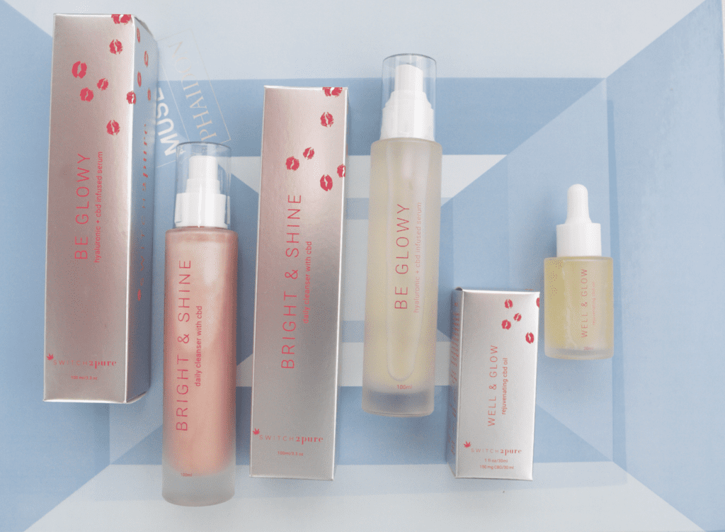 Cockrell recently debuted her own line of Switch2Pure skincare with Retin-A alternative oils and CBD infused cleansers. 