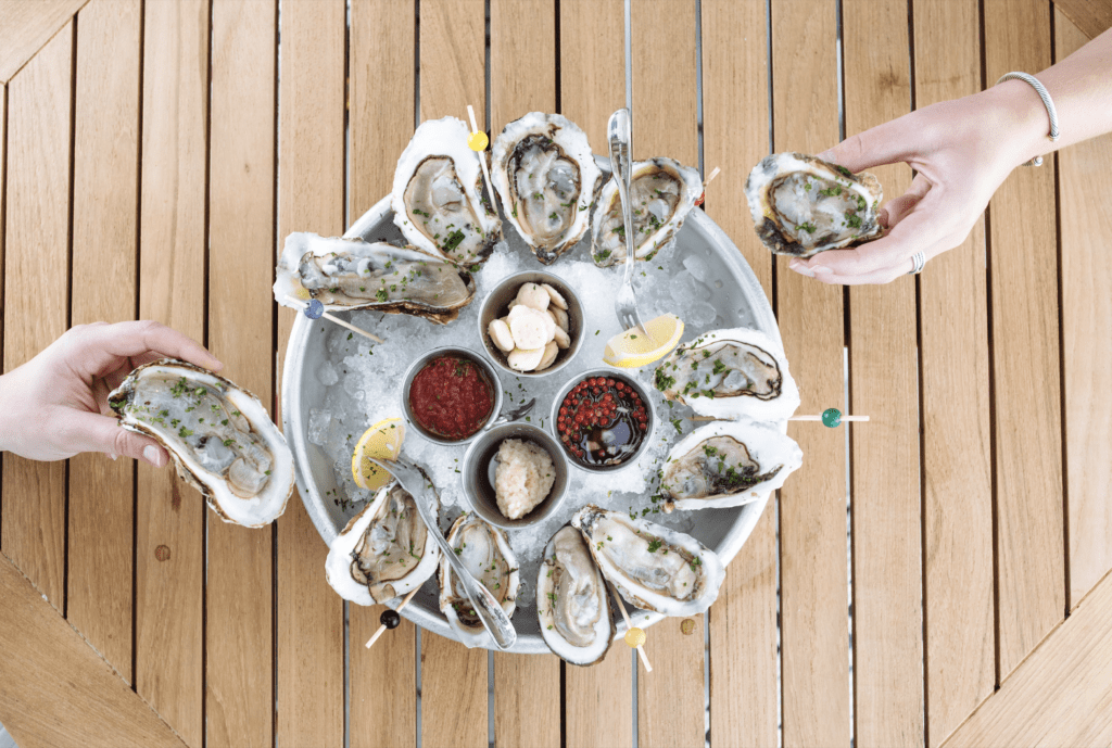 Happy hour oyster heaven. (Photo by Courtesy of Vandelay Hospitality Group)