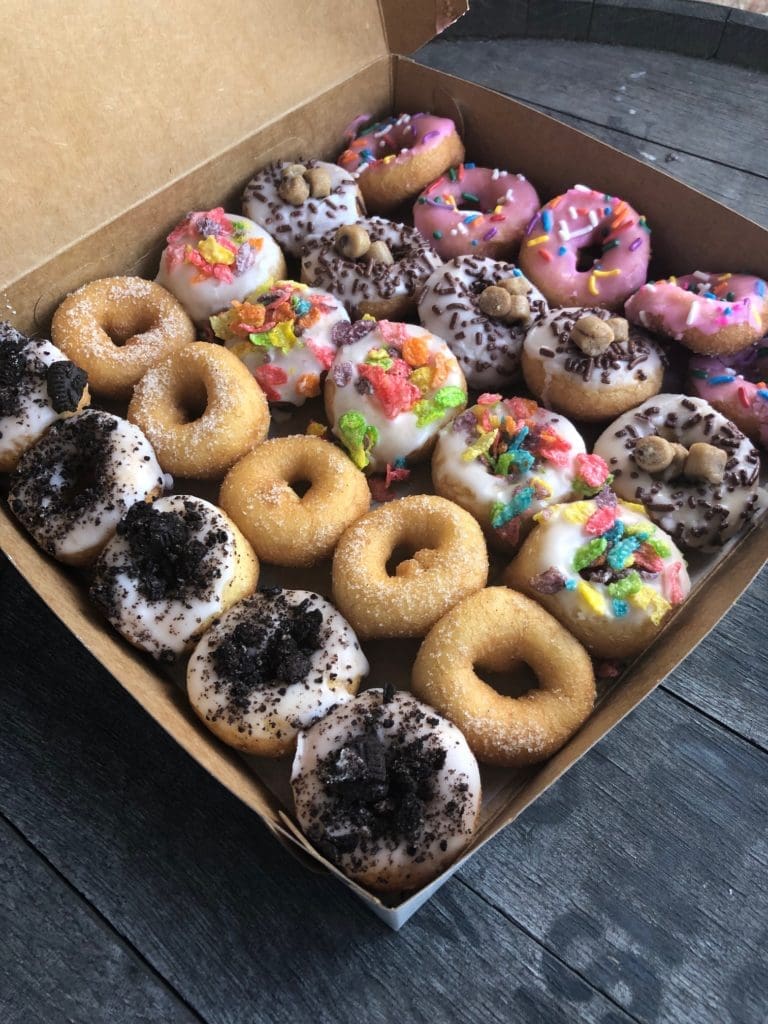 Miss Mini Donuts is known for its candy toppings.