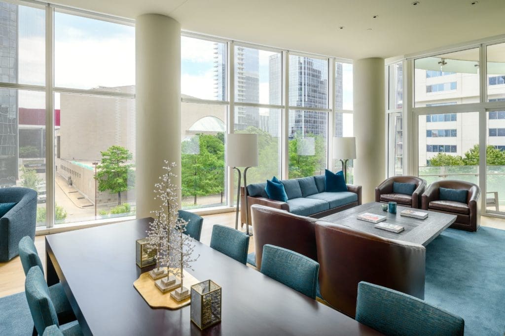 Interiors inspired by I. M. Pei's Meyerson Symphony Center