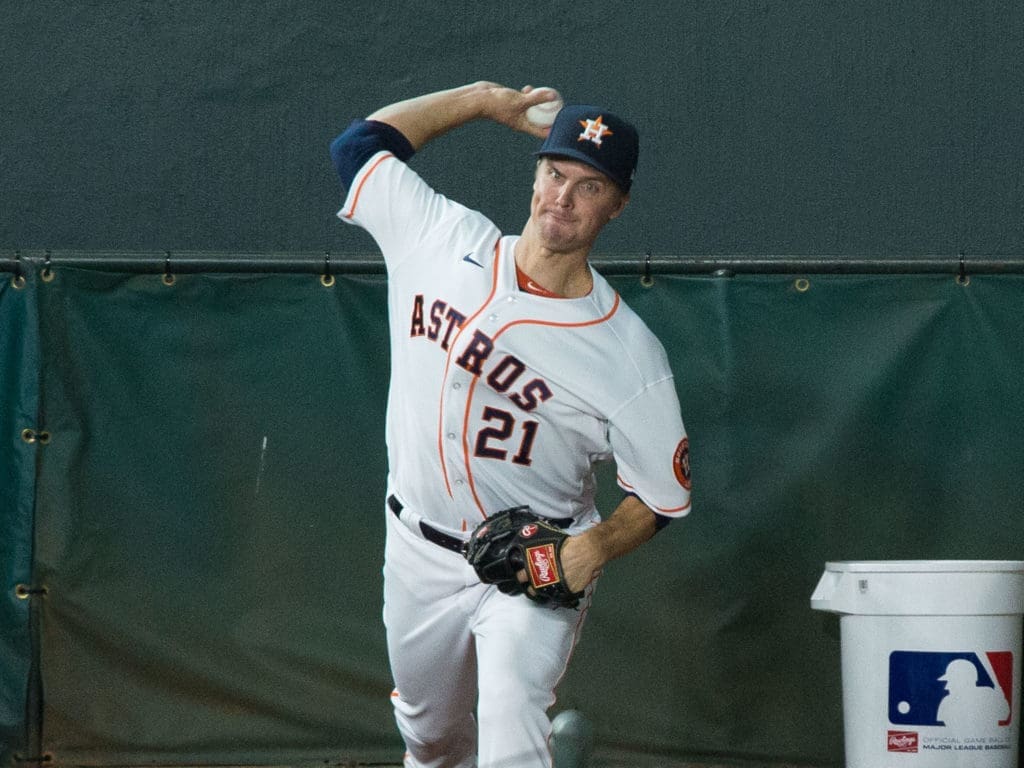 Zack Greinke is somehow still often very effective with a diminished velocity. (Photo by F. Carter Smith)