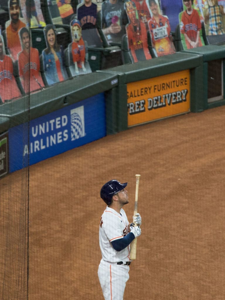George Springer is back making things happen for the Astros. (Photo by F. Carter Smith) 