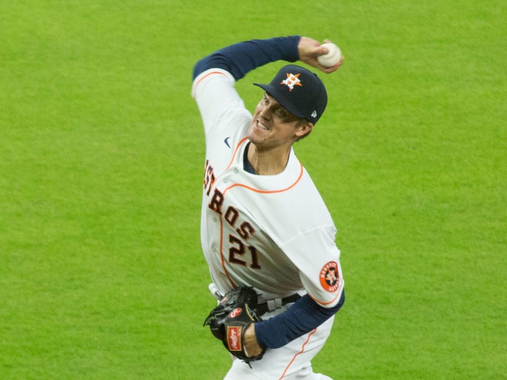 Zack Greinke has been pitching like the ace the Astros desperately need . (Photo by F. Carter Smith)