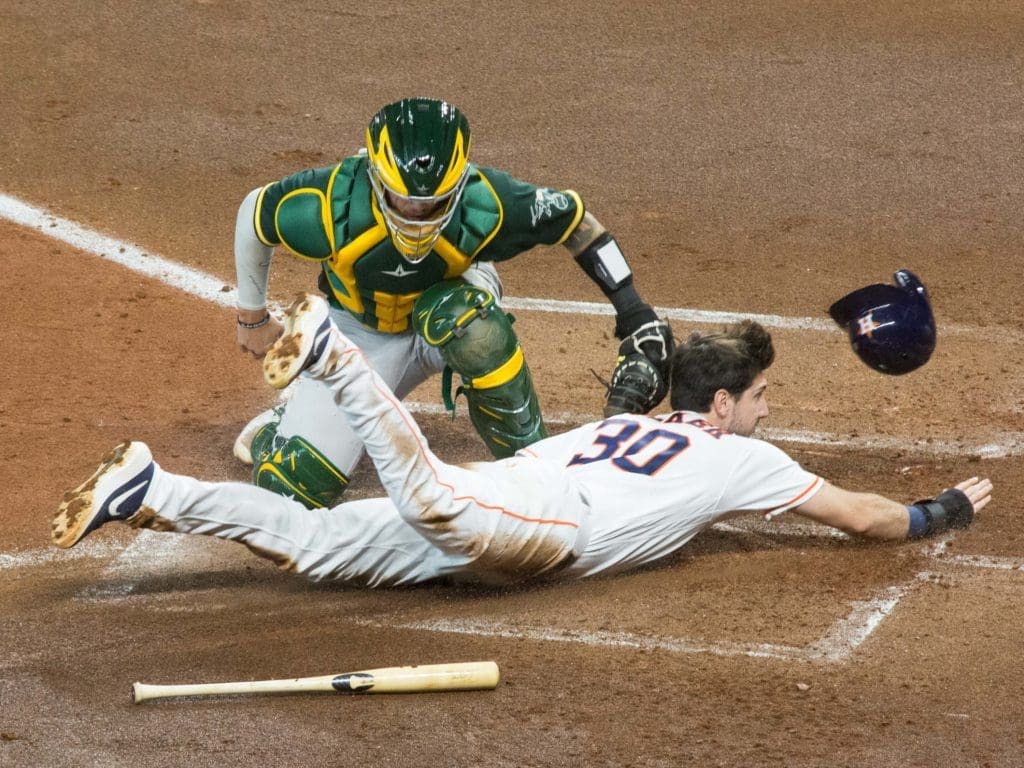 When Kyle Tucker is flying around the bases, good things happen for the Houston Astros. (Photo by F. Carter Smith)