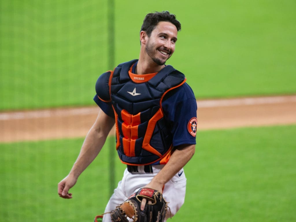 Garrett Stubbs is one of the Baby Astros who might have to play more than he expects. (Photo by F. Carter Smith.)