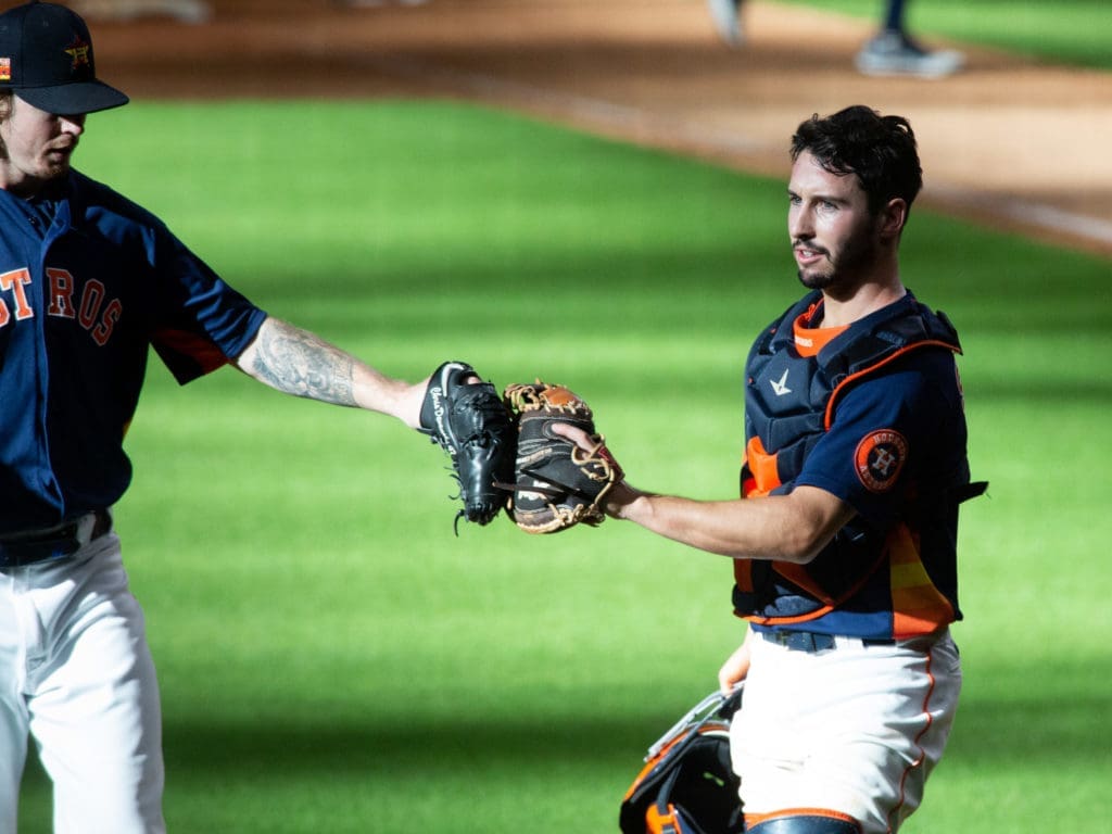 Garrett Stubbs is just one of the Baby Astros trying to keep a budding dynasty afloat. (Photo by F. Carter Smith.)