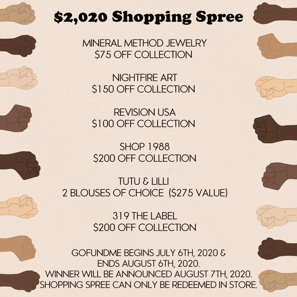 Discounts from more brands that  The Pop-Up Co-Op raffle winner will receive.
