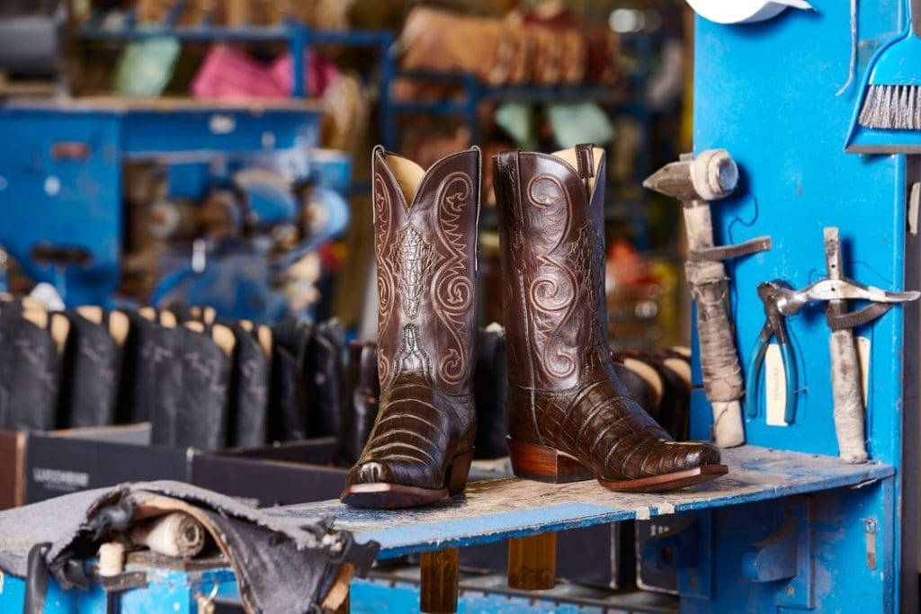 Lucchese Boot Company adds high end Western wear to Stockyards. 