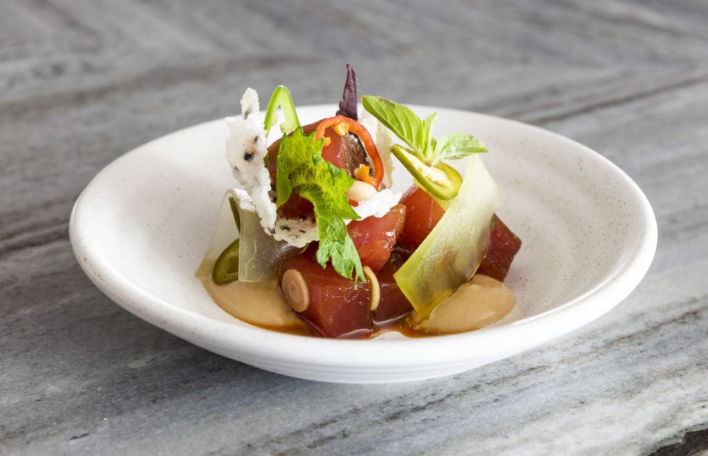 Raw Bar Tuna from Bludorn (Photo by Julie Soefer)