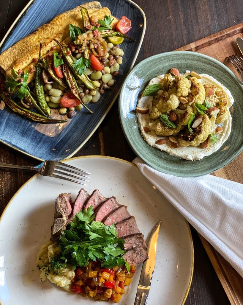 A few of the dishes planned for Bacchus Kitchen + Bar.