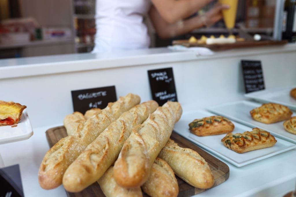 Some of the fresh baked offerings that tempt through the window.