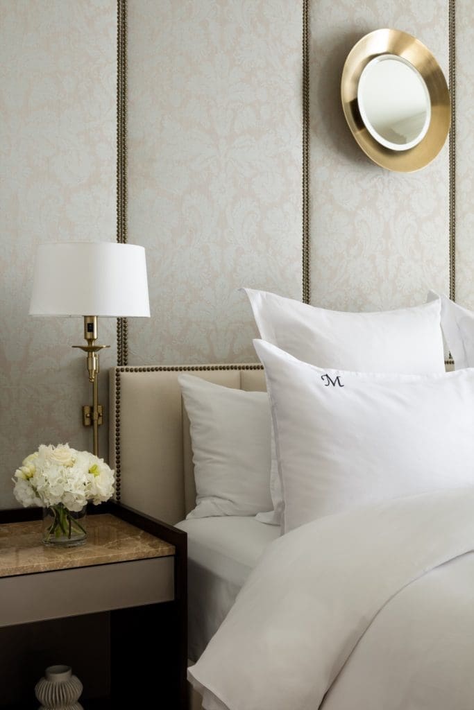 Detail of the Rosewood Suite bedroom. 