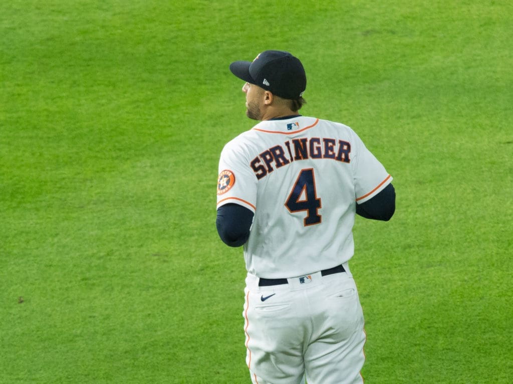George Springer could have already his last games at Minute Maid Park as a Houston Astros. (Photo by F. Carter Smith)