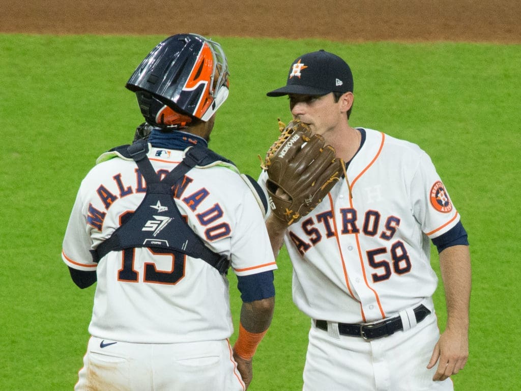 Left-handed reliever Brools Raley is valuable for the Astros. (Photo by F. Carter Smith)