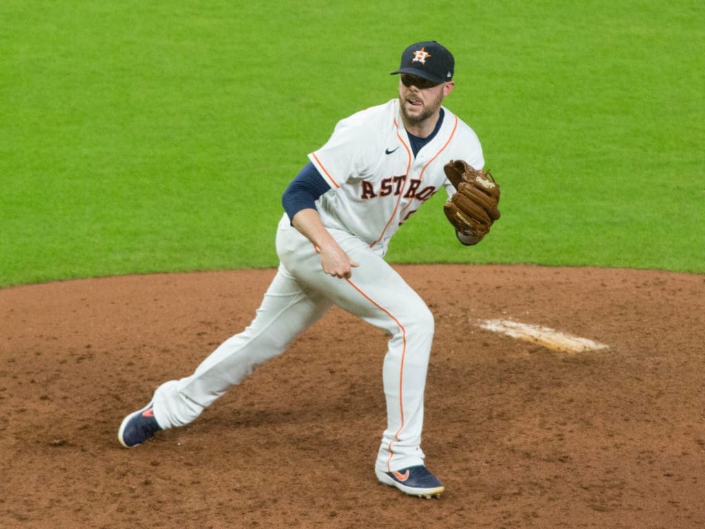 Astros closer Ryan Pressly knows every time he pitches is going to be a high-leverage situation. (Photo by F. Carter Smith)