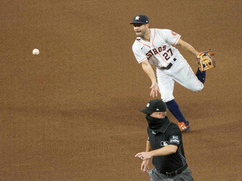 Jose Altuve still makes plenty of plays for the Houston Astros. (Photo by F. Carter Smith)