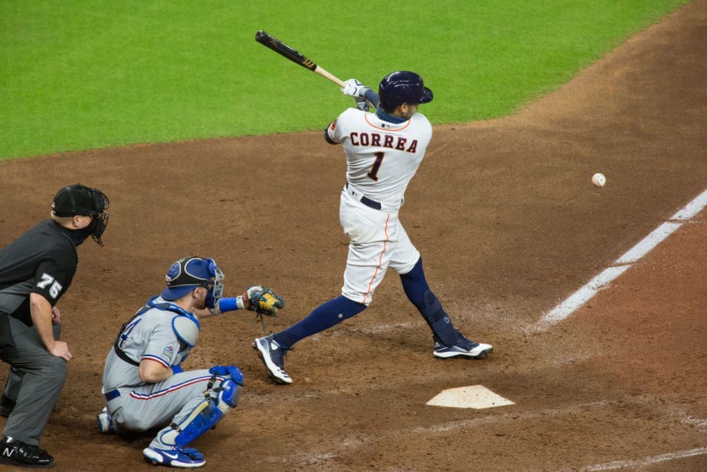 The Houston Astros and Texas Rangers played the third game of their series in the final homestand in Minute Maid Park, September 17, 2020.
