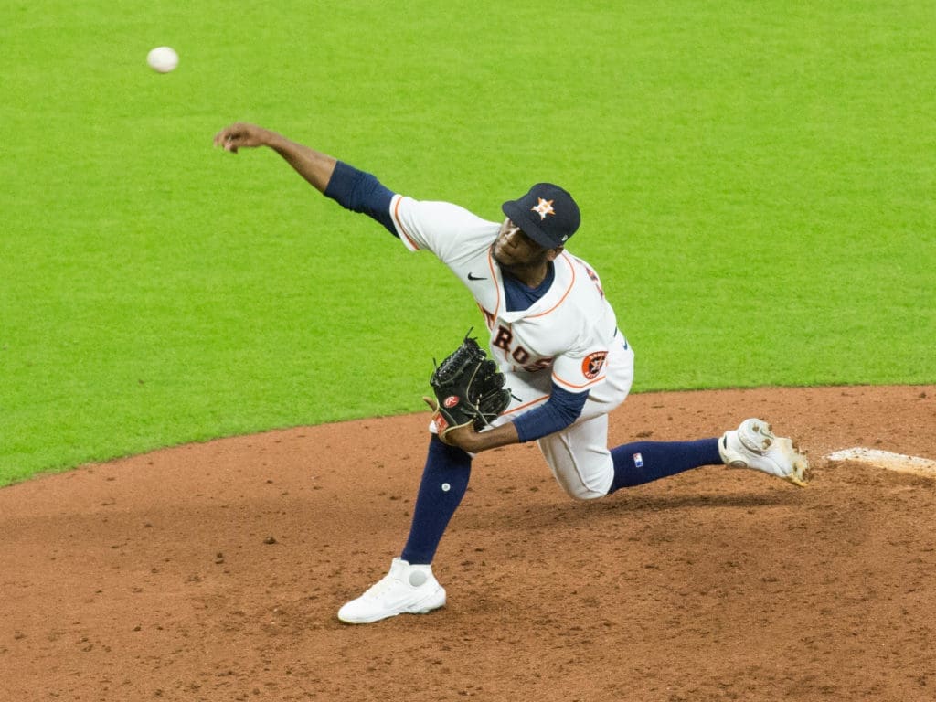 Enoli Paredas gives the Astros some young, relief power.  (Photo by F. Carter Smith)