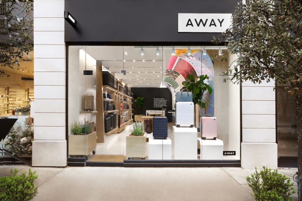 Away's Dallas boutique, located on Knox Street