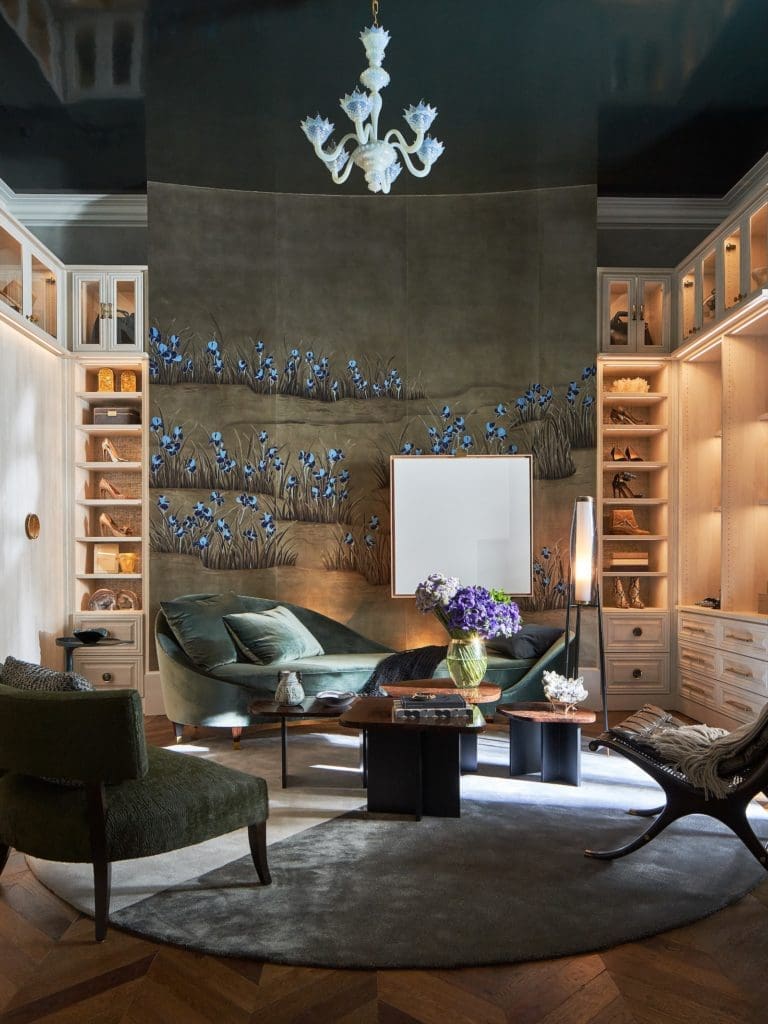 Dressing Closet designed by Doniphan Moore, with custom fixtures by The Container Store. (Photo by Stephen Karlisch)