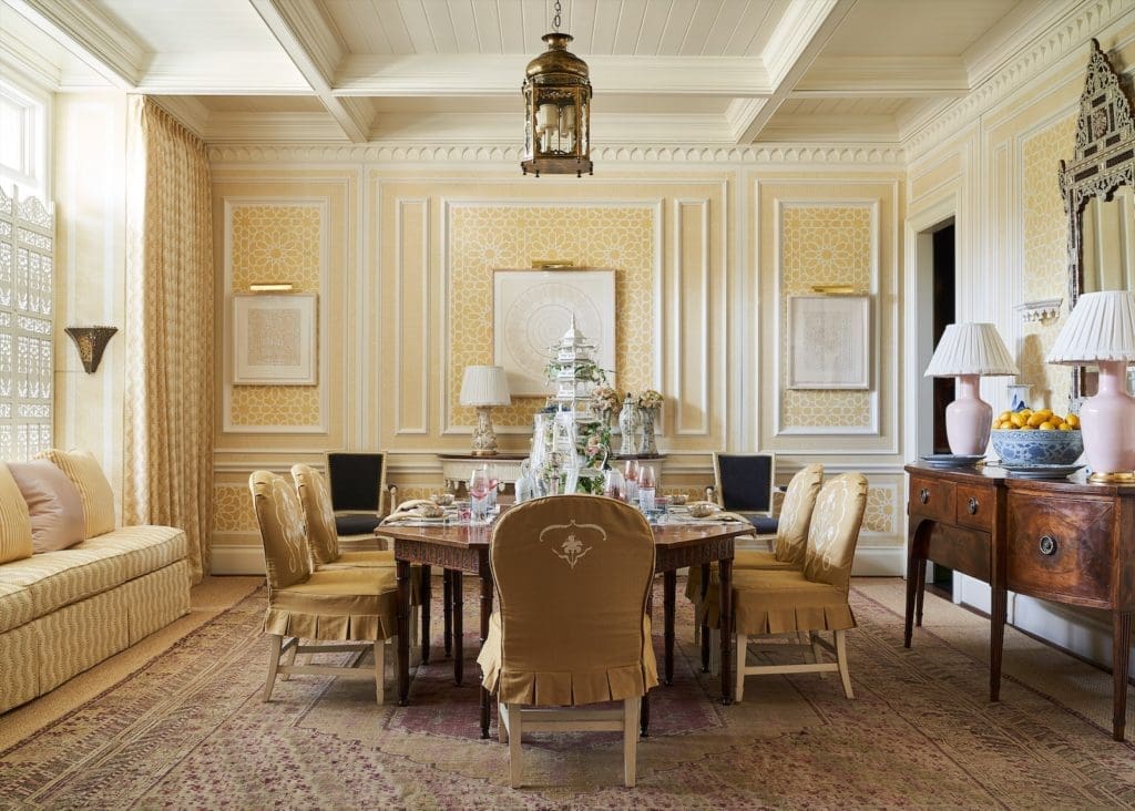 Cathy Kincaid’s Intricate Dining Room for Kips Bay Decorator Show House Dallas