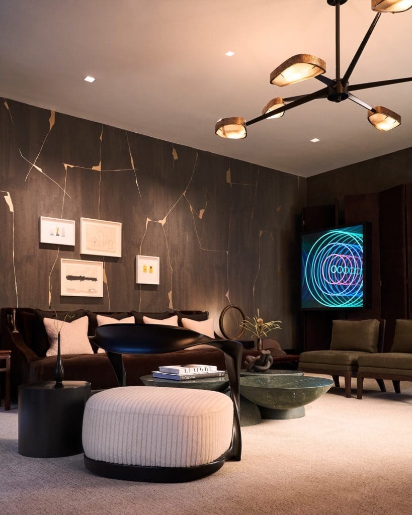 Upstairs living room designed by Ten Plus Three. (Photo by Stephen Karlisch)