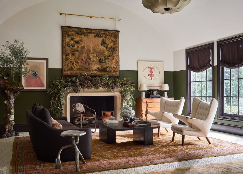 Family Room designed by Vivano Viviano. (Photo by Stephen Karlisch)