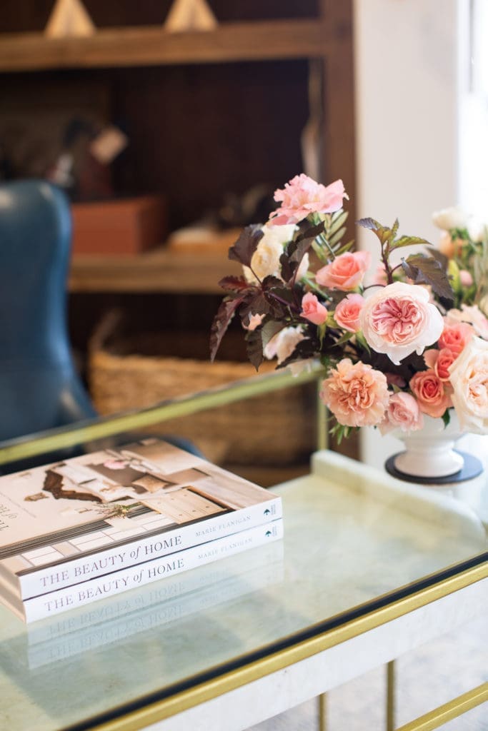Marie Flanigan's book 'The Beauty of Home' on display at the book signing at Mecox in Rice Village. (Photo by Marie Flanigan Interiors)