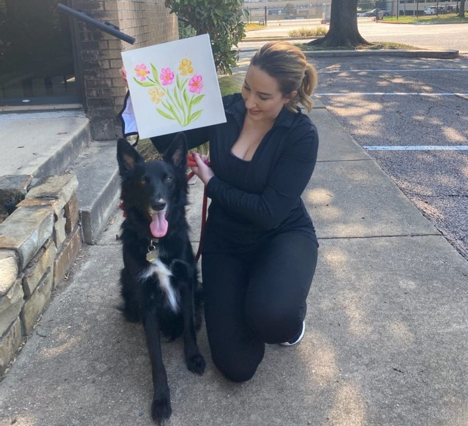 Paw Print Painting
